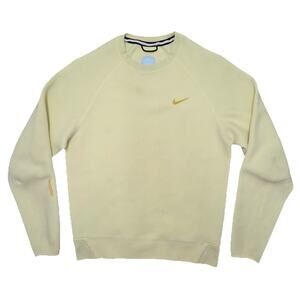 Nike Nocta X Drake Tech Fleece Crew Citron Tint Vivid Sulfur FD8457-821 Size XL